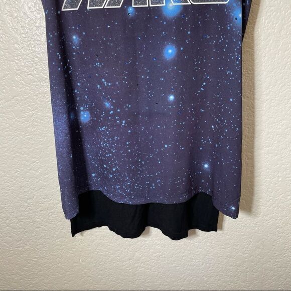 Rock and Republic Star Wars Glitter Tank Top Blue - Picture 5 of 12